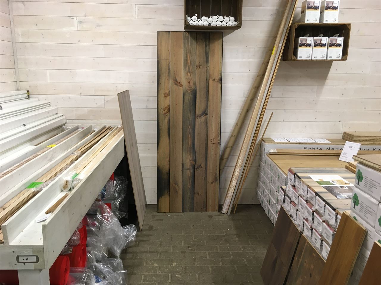 Grenen vloer / wand planken 18X140 mm Soiree